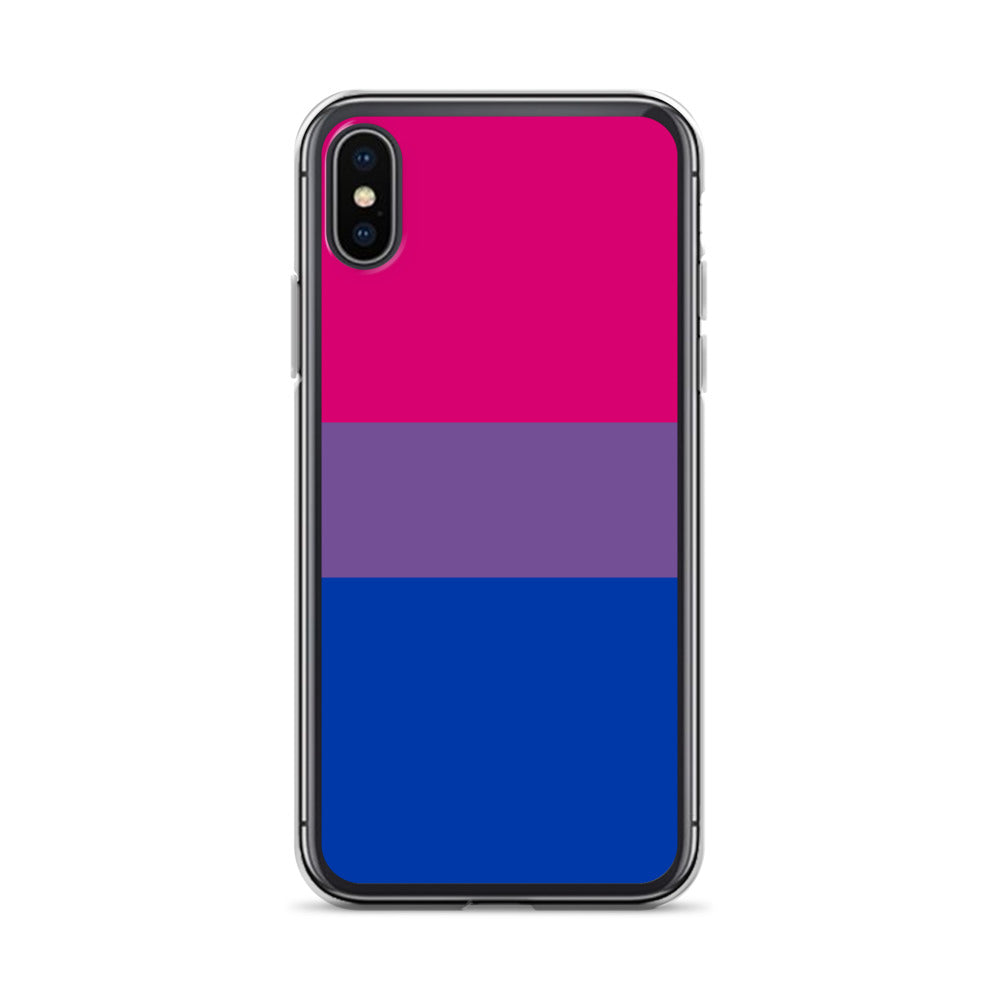 Bisexual Bi Pride Apple iPhone Cell Phone Case Bisexual clear-case-for-iphone-iphone-x-xs-case-on-phone-642f59445fc6d