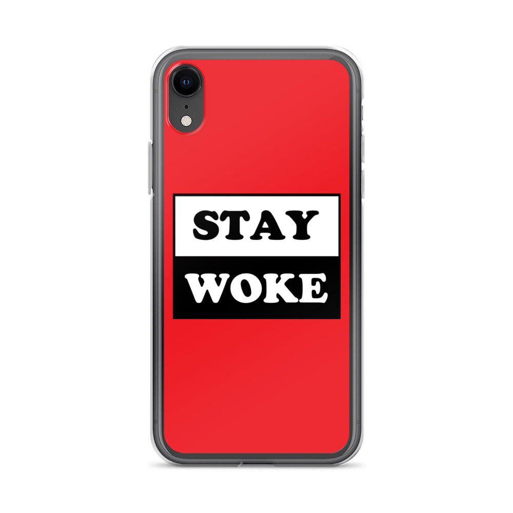 Stay Woke Apple iPhone Cell Phone Case iPhone XR clear-case-for-iphone-iphone-xr-case-on-phone-641260b8c68d4