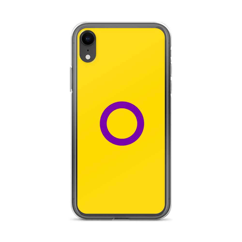 Intersex Pride Flag Apple iPhone Cell Phone Case Intersex clear-case-for-iphone-iphone-xr-case-on-phone-642f560aa6bd1