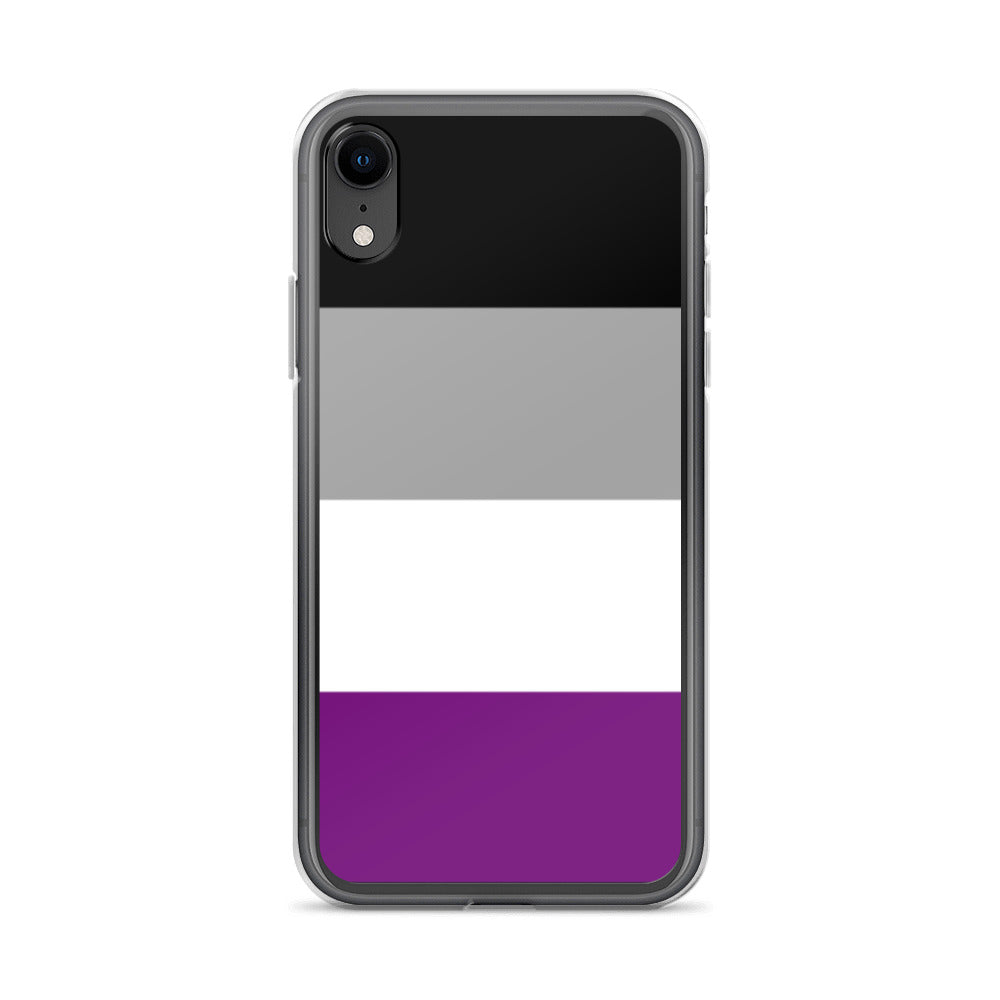 Asexual Ace Pride Apple iPhone Cell Phone Case Asexual clear-case-for-iphone-iphone-xr-case-on-phone-642f591d15fac