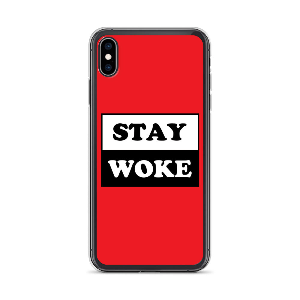 Stay Woke Apple iPhone Cell Phone Case clear-case-for-iphone-iphone-xs-max-case-on-phone-641260b8c6a06