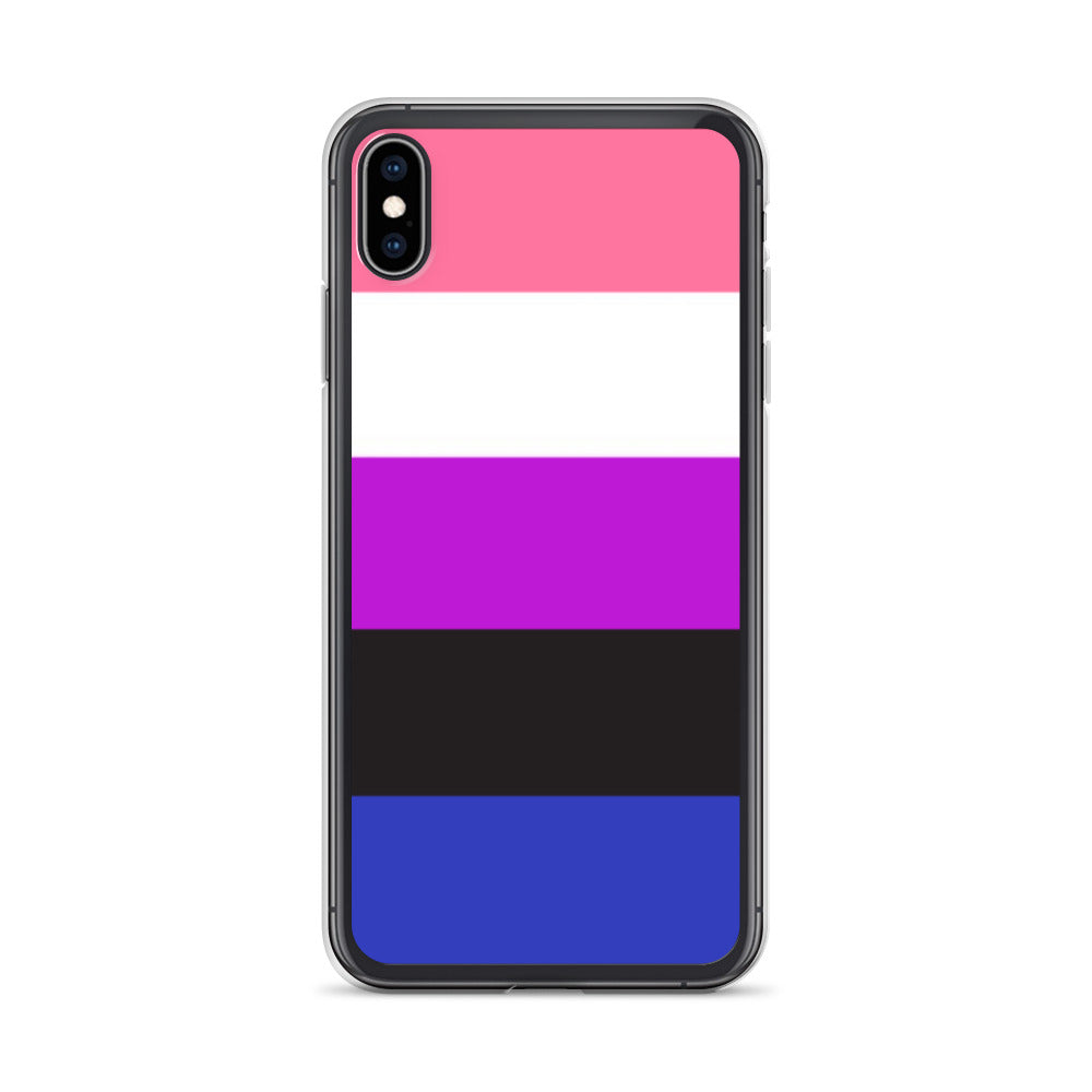 Genderfluid Pride Apple iPhone Cell Phone Case iPhone X XS Genderfluid clear-case-for-iphone-iphone-xs-max-case-on-phone-642f58ba5f93b