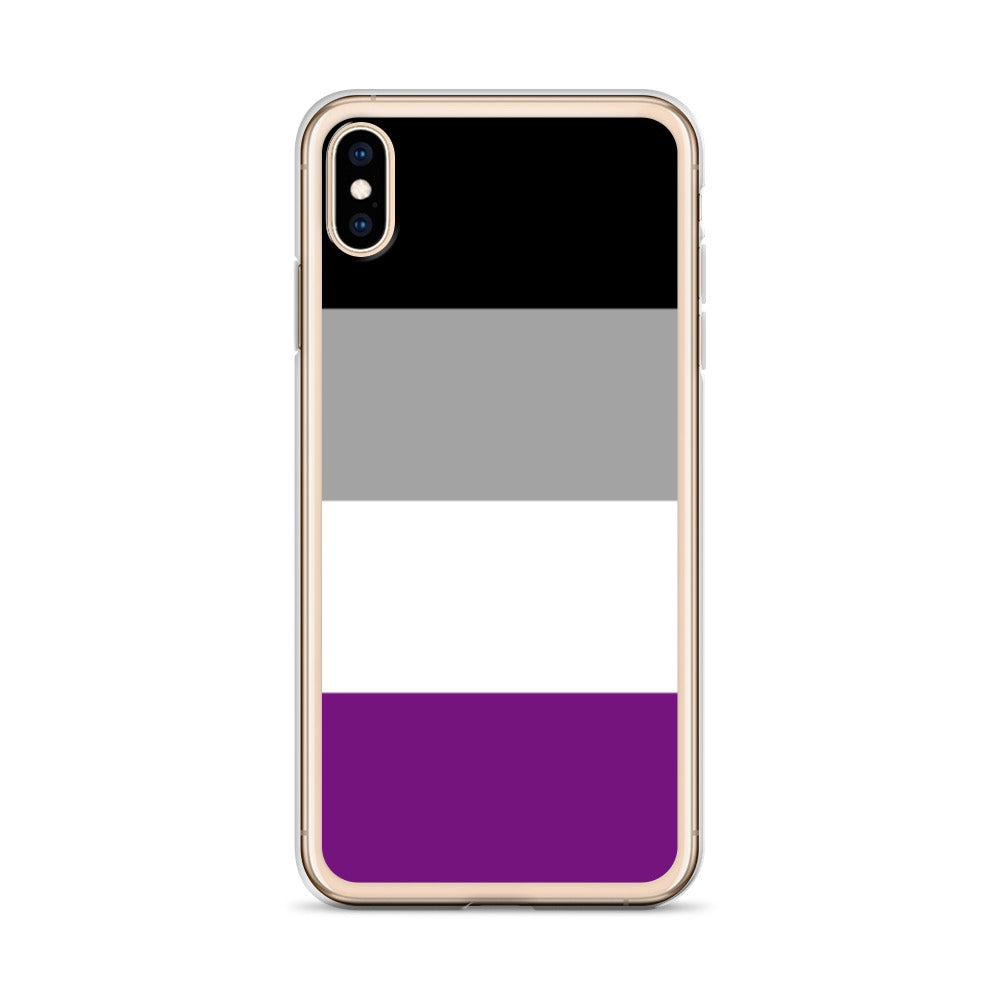 Asexual Ace Pride Apple iPhone Cell Phone Case clear-case-for-iphone-iphone-xs-max-case-on-phone-642f591d160a0