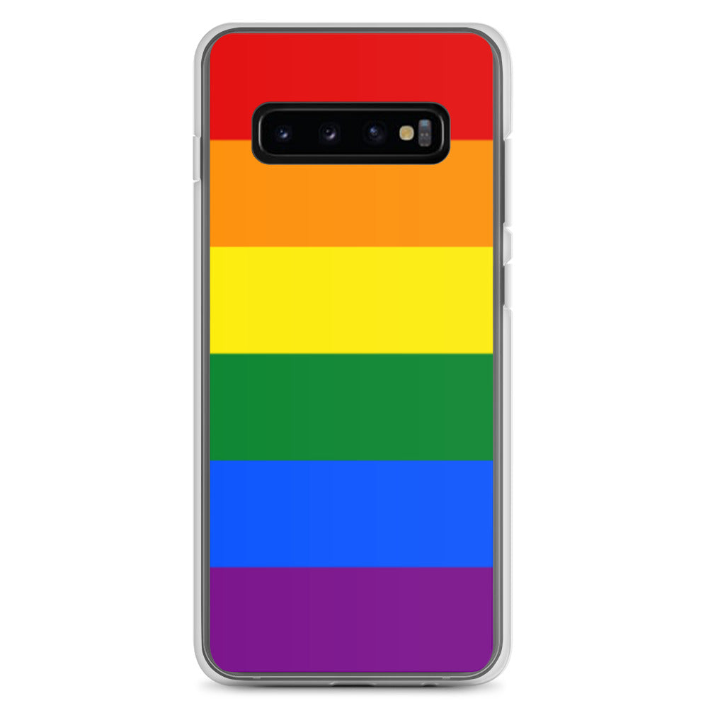 LGBTQ Pride Flag Samsung Galaxy Phone Case Samsung Galaxy S10+ Pride clear-case-for-samsung-samsung-galaxy-s10--case-on-phone-640a98e208203