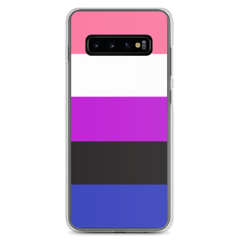 Genderfluid Pride Samsung Galaxy Cell Phone Case Samsung Galaxy S10+ Genderfluid clear-case-for-samsung-samsung-galaxy-s10--case-on-phone-640a9c35ebac5