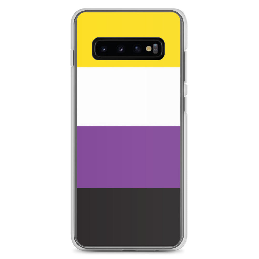 Nonbinary Enby Pride Flag Samsung Galaxy Cell Phone Case Samsung Galaxy S10+ Nonbinary clear-case-for-samsung-samsung-galaxy-s10--case-on-phone-640a9f2d15468