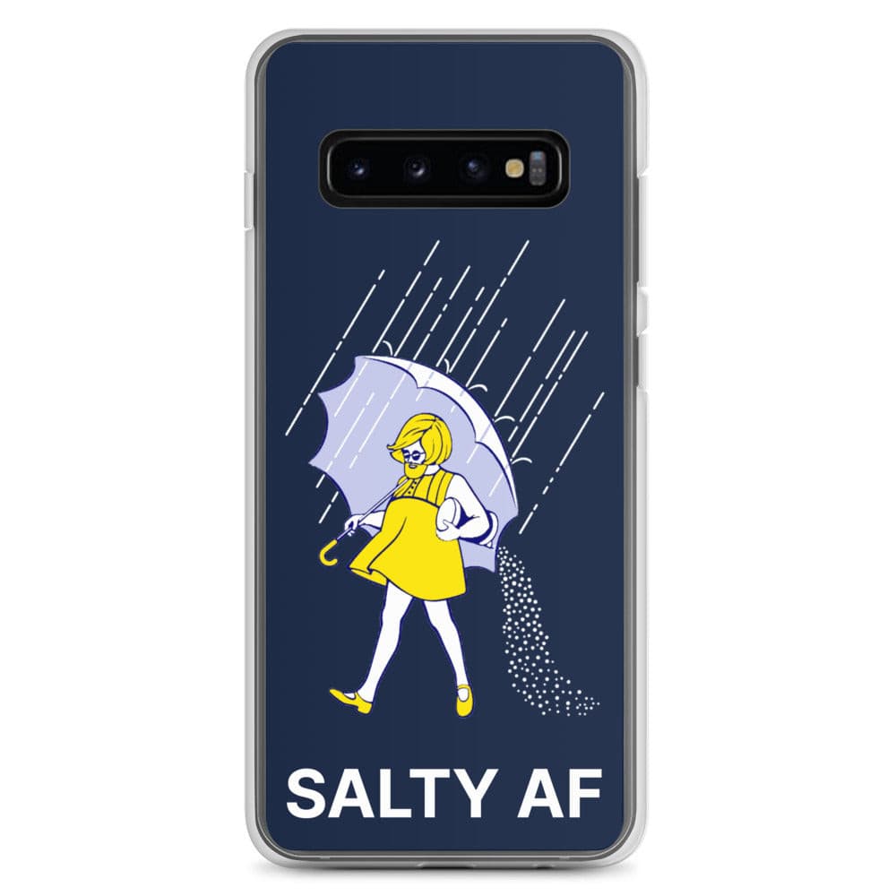 Salty AF Samsung Galaxy Cell Phone Case Samsung Galaxy S10+ clear-case-for-samsung-samsung-galaxy-s10--case-on-phone-64125b85402a9