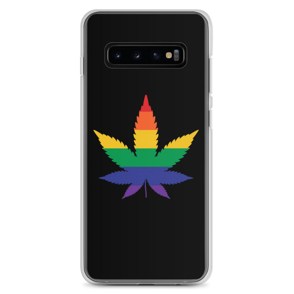 LGBTQ Pride Samsung Galaxy Cell Phone Case - Weed Samsung Galaxy S10+ Pride clear-case-for-samsung-samsung-galaxy-s10--case-on-phone-6412654b1da5e