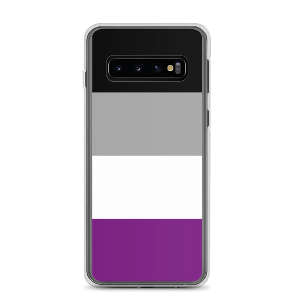 Asexual Ace Pride Samsung Galaxy Cell Phone Case Samsung Galaxy S10 Asexual clear-case-for-samsung-samsung-galaxy-s10-case-on-phone-640a9b915beea