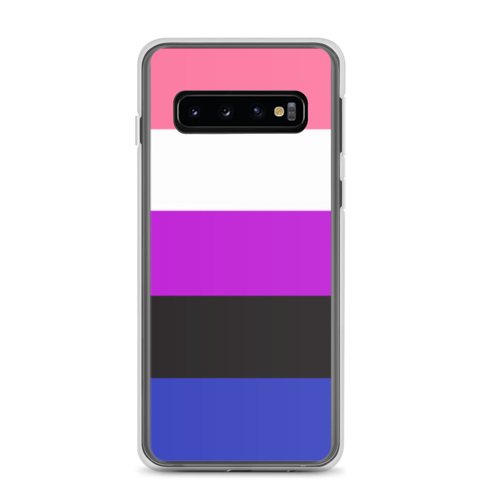 Genderfluid Pride Samsung Galaxy Cell Phone Case Samsung Galaxy S10 Genderfluid clear-case-for-samsung-samsung-galaxy-s10-case-on-phone-640a9c35eb832