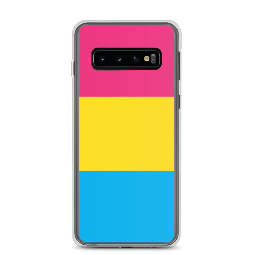 Pansexual Pan Pride Flag Samsung Galaxy Cell Phone Case Samsung Galaxy S10+ Pansexual clear-case-for-samsung-samsung-galaxy-s10-case-on-phone-640a9fc6c964e