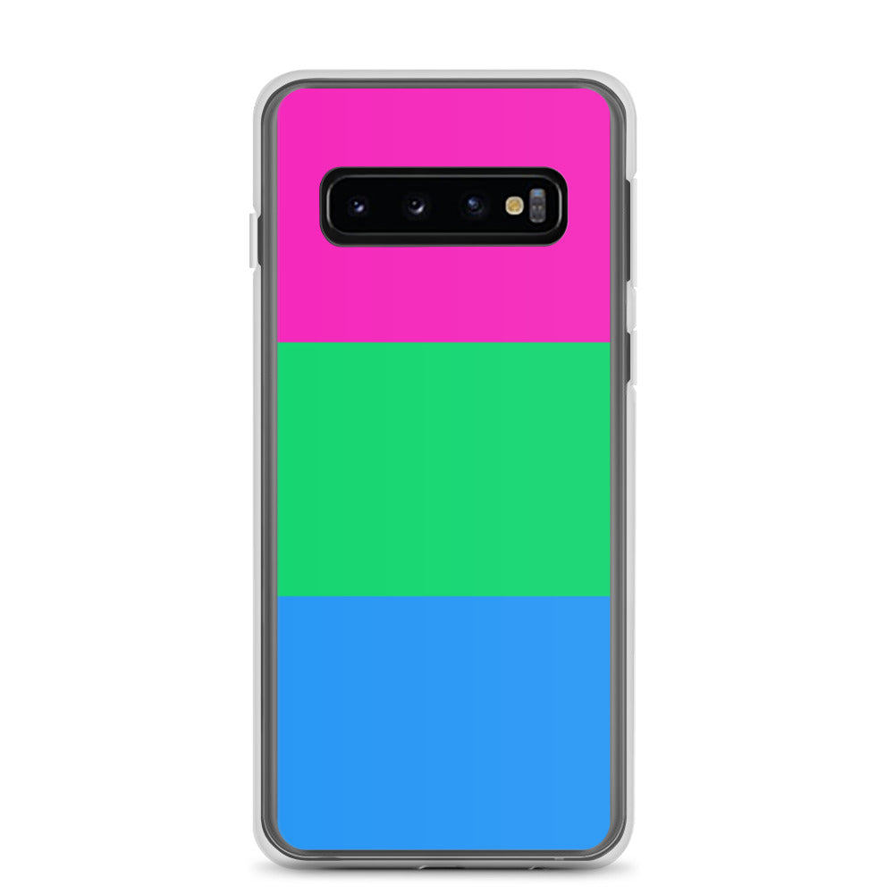 Polysexual Poly Pride Flag Samsung Galaxy Cell Phone Case Samsung Galaxy S10 Polysexual clear-case-for-samsung-samsung-galaxy-s10-case-on-phone-640aa0782b9e7