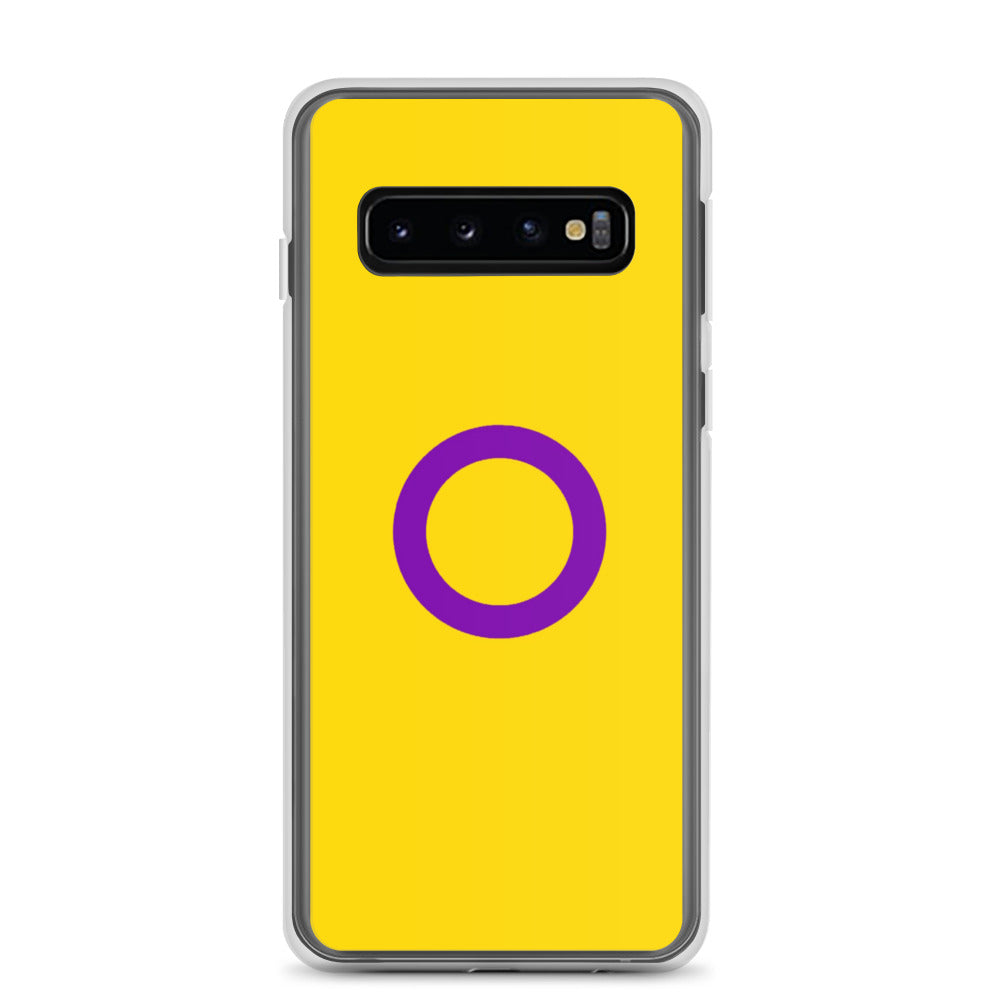 Intersex Pride Flag Samsung Galaxy Cell Phone Case Samsung Galaxy S10 Intersex clear-case-for-samsung-samsung-galaxy-s10-case-on-phone-640aa45da3275