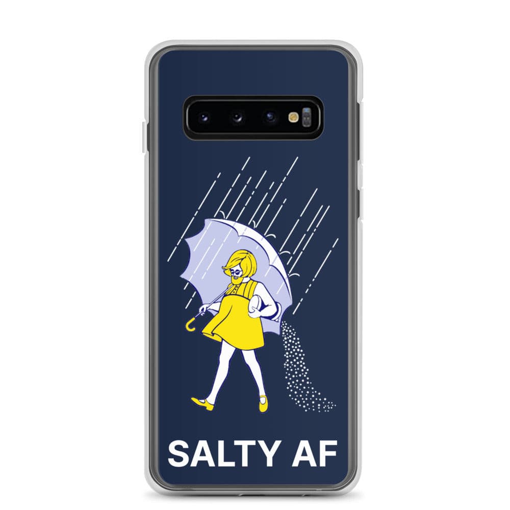 Salty AF Samsung Galaxy Cell Phone Case Samsung Galaxy S10 clear-case-for-samsung-samsung-galaxy-s10-case-on-phone-64125b85401db