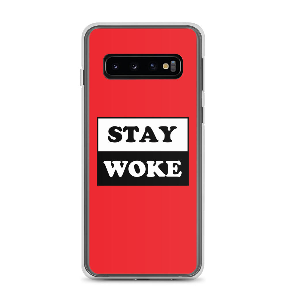 Stay Woke Samsung Galaxy Cell Phone Case Samsung Galaxy S10 clear-case-for-samsung-samsung-galaxy-s10-case-on-phone-641263000b41f