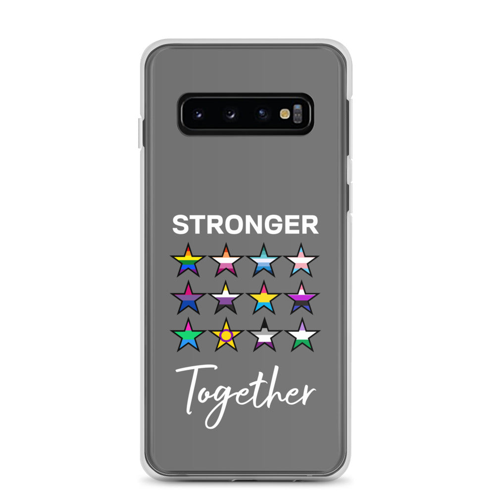 LGBTQ Pride Samsung Galaxy Cell Phone Case - Stronger Together Samsung Galaxy S10 clear-case-for-samsung-samsung-galaxy-s10-case-on-phone-64127ba9a4622