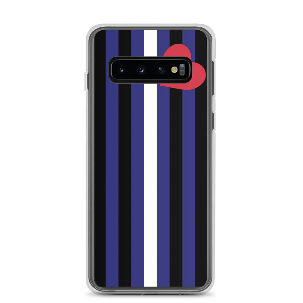 Leather Pride Flag Samsung Galaxy Cell Phone Case Samsung Galaxy S10 clear-case-for-samsung-samsung-galaxy-s10-case-on-phone-642396e0ea312