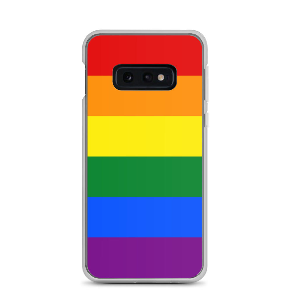 LGBTQ Pride Flag Samsung Galaxy Phone Case Samsung Galaxy S10e Pride clear-case-for-samsung-samsung-galaxy-s10e-case-on-phone-640a98e20825f