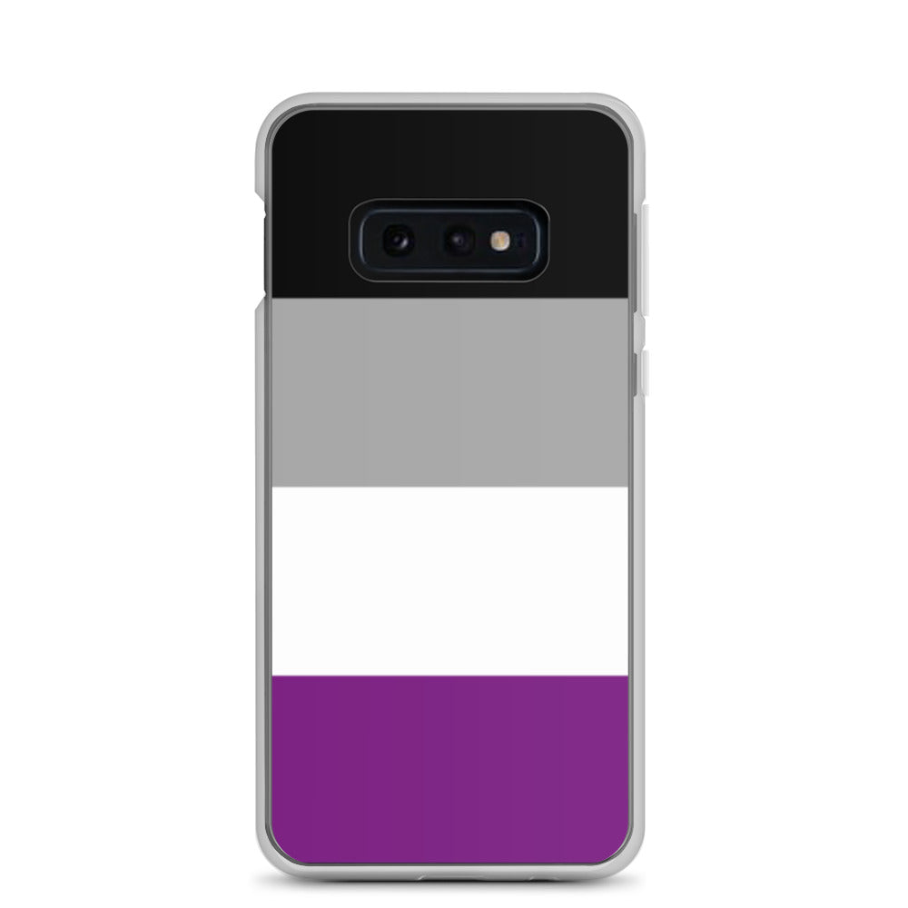 Asexual Ace Pride Samsung Galaxy Cell Phone Case Samsung Galaxy S10e Asexual clear-case-for-samsung-samsung-galaxy-s10e-case-on-phone-640a9b915bfcd