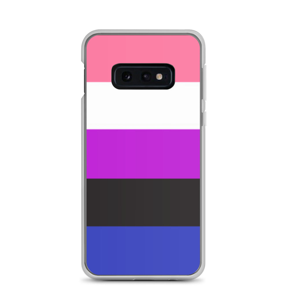 Genderfluid Pride Samsung Galaxy Cell Phone Case Samsung Galaxy S10e Genderfluid clear-case-for-samsung-samsung-galaxy-s10e-case-on-phone-640a9c35ebb21