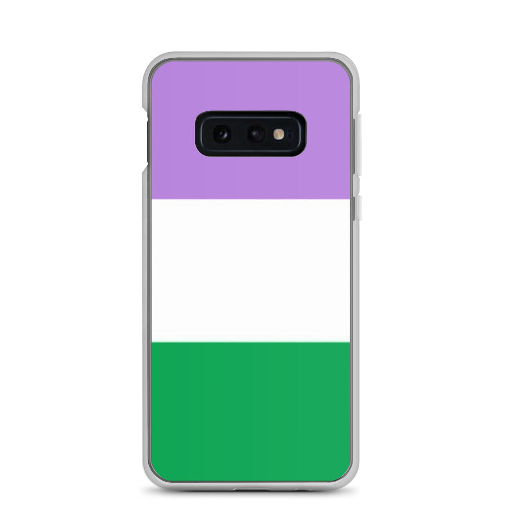 Genderqueer Pride Samsung Galaxy Phone Case Samsung Galaxy S10e Genderqueer clear-case-for-samsung-samsung-galaxy-s10e-case-on-phone-640a9cf01fa1c