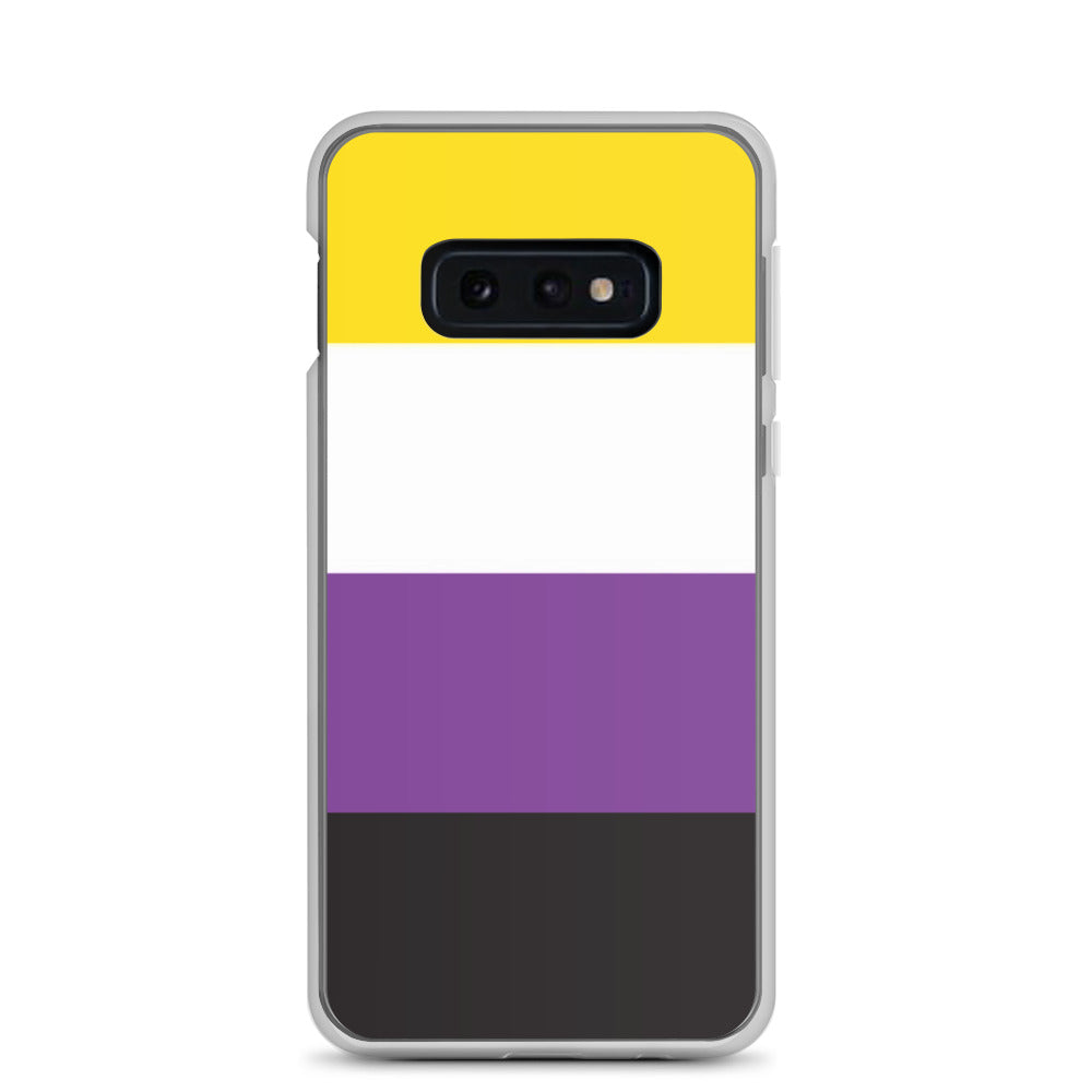 Nonbinary Enby Pride Flag Samsung Galaxy Cell Phone Case Samsung Galaxy S10e Nonbinary clear-case-for-samsung-samsung-galaxy-s10e-case-on-phone-640a9f2d1549c