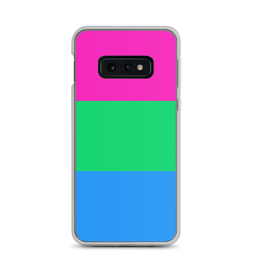 Polysexual Poly Pride Flag Samsung Galaxy Cell Phone Case Samsung Galaxy S10e Polysexual clear-case-for-samsung-samsung-galaxy-s10e-case-on-phone-640aa0782bacb