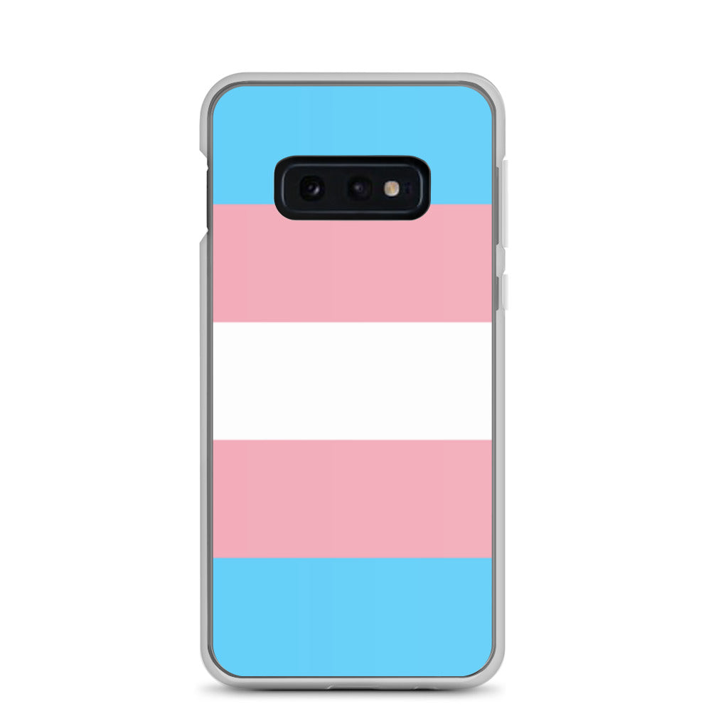 Transgender Trans Pride Flag Samsung Galaxy Cell Phone Case Samsung Galaxy S10e Transgender clear-case-for-samsung-samsung-galaxy-s10e-case-on-phone-640aa2618e554