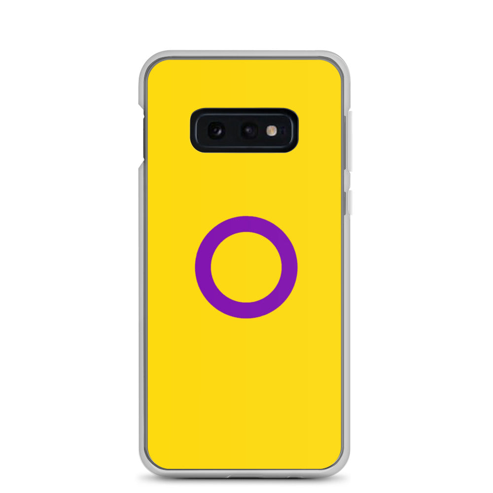 Intersex Pride Flag Samsung Galaxy Cell Phone Case Samsung Galaxy S10e Intersex clear-case-for-samsung-samsung-galaxy-s10e-case-on-phone-640aa45da336f