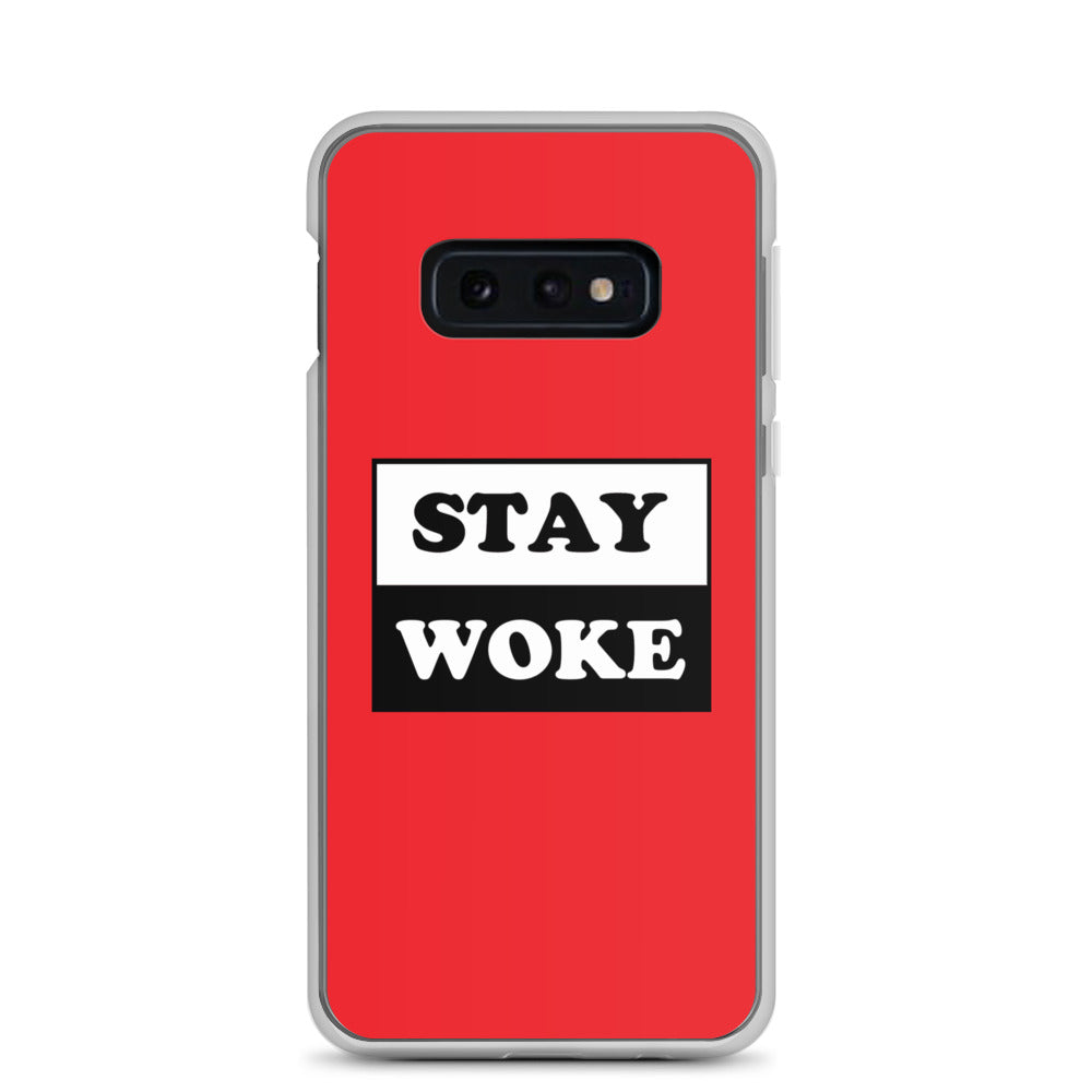 Stay Woke Samsung Galaxy Cell Phone Case Samsung Galaxy S10e clear-case-for-samsung-samsung-galaxy-s10e-case-on-phone-641263000b57b