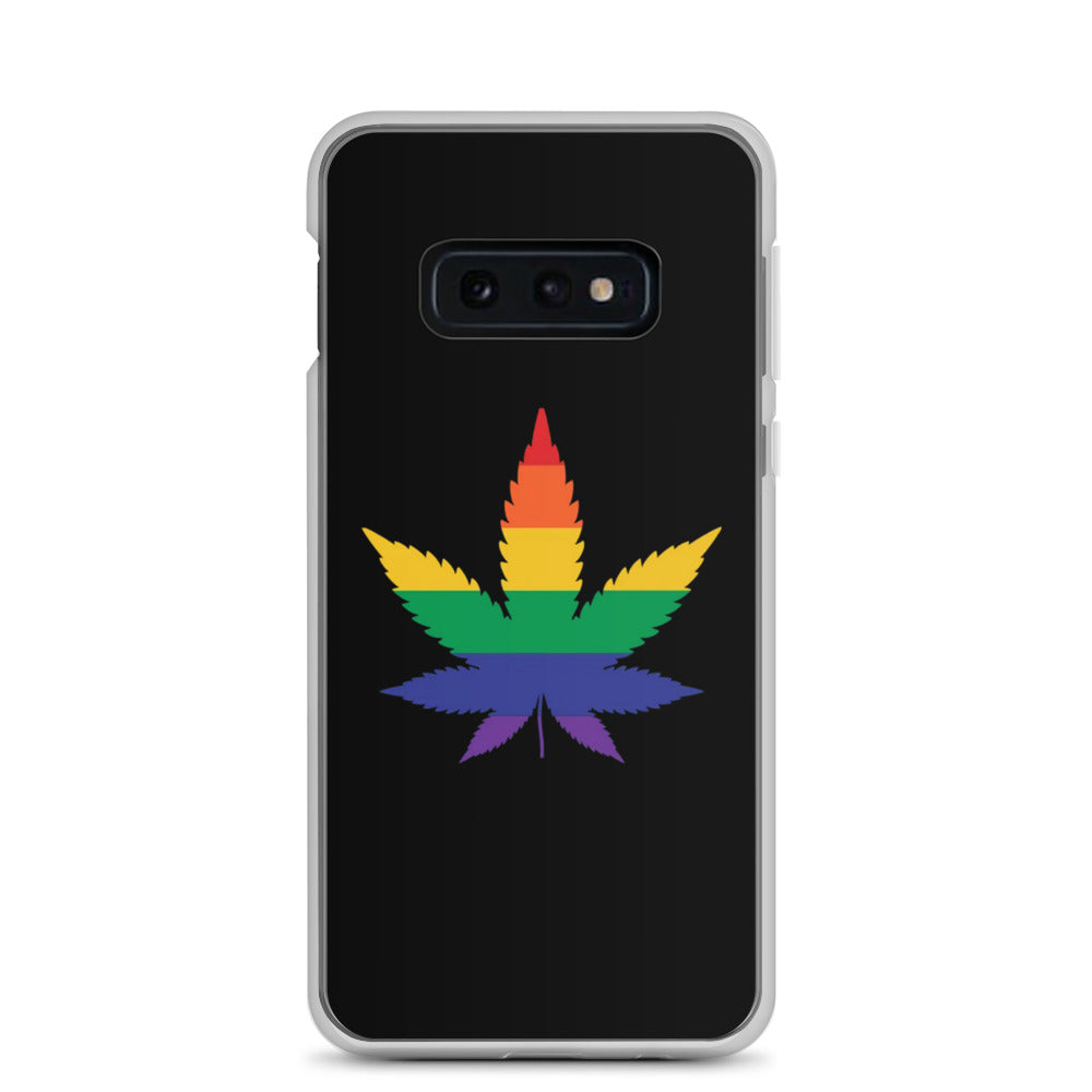 LGBTQ Pride Samsung Galaxy Cell Phone Case - Weed Samsung Galaxy S10e Pride clear-case-for-samsung-samsung-galaxy-s10e-case-on-phone-6412654b1db40