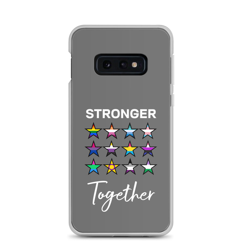 LGBTQ Pride Samsung Galaxy Cell Phone Case - Stronger Together Samsung Galaxy S10e clear-case-for-samsung-samsung-galaxy-s10e-case-on-phone-64127ba9a4781