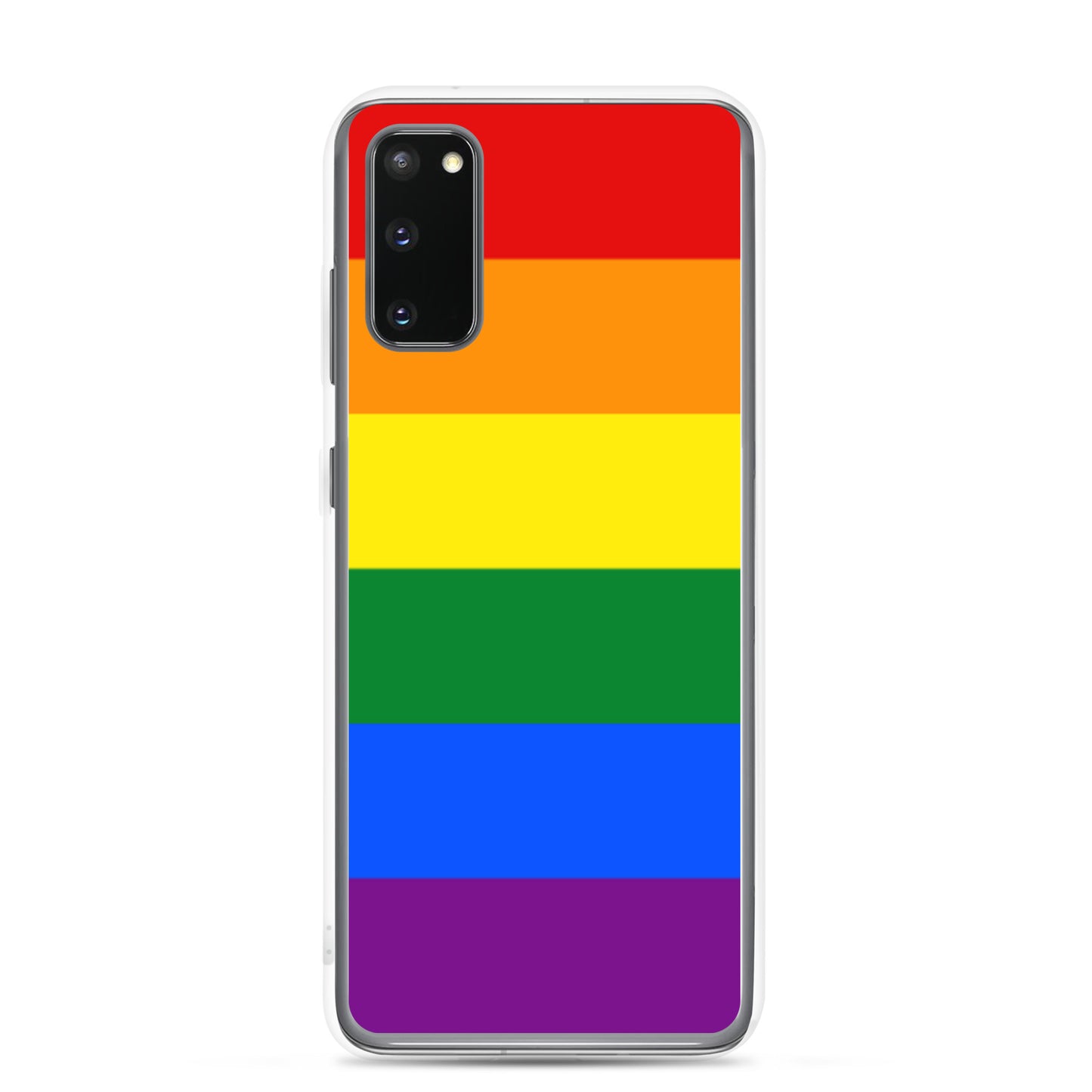 LGBTQ Pride Flag Samsung Galaxy Phone Case Samsung Galaxy S20 Pride clear-case-for-samsung-samsung-galaxy-s20-case-on-phone-640a98e2082b4