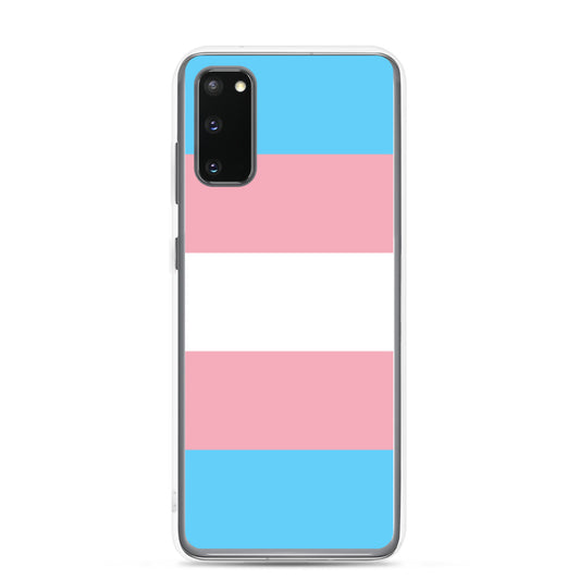 Transgender Trans Pride Flag Samsung Galaxy Cell Phone Case Samsung Galaxy S20 Transgender clear-case-for-samsung-samsung-galaxy-s20-case-on-phone-640aa2618e57f Mobile Phone Case