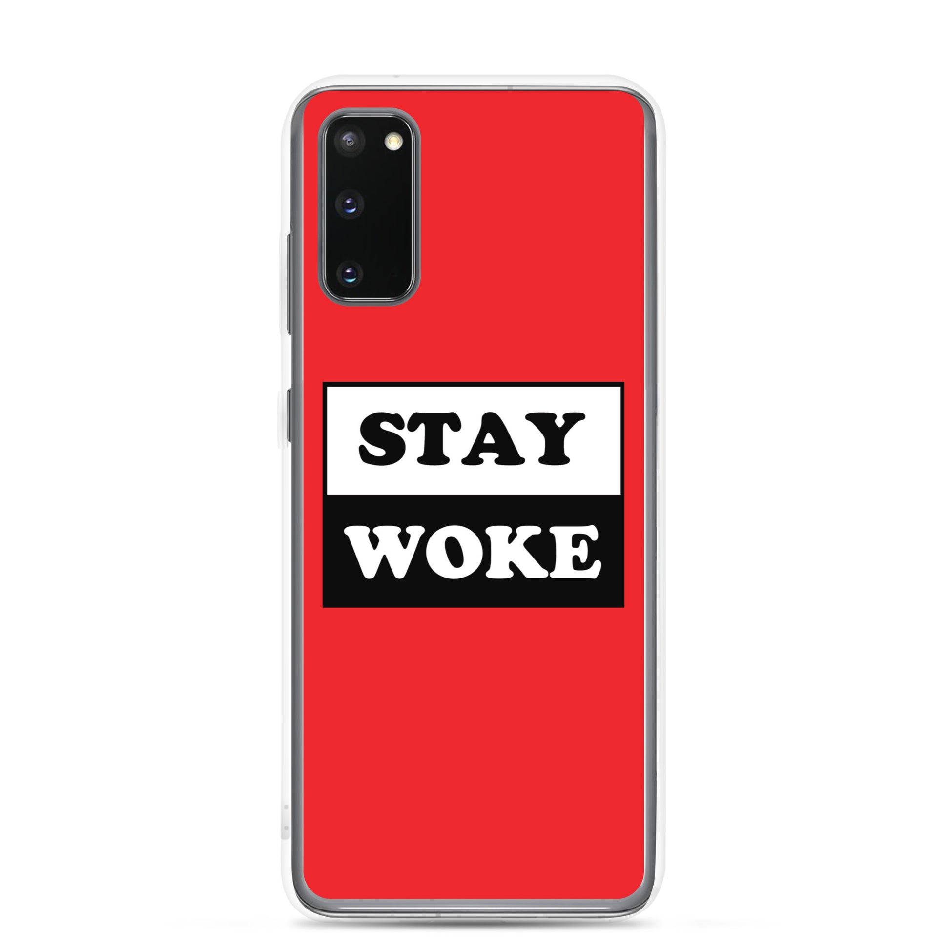 Stay Woke Samsung Galaxy Cell Phone Case Samsung Galaxy S20 clear-case-for-samsung-samsung-galaxy-s20-case-on-phone-641263000b609