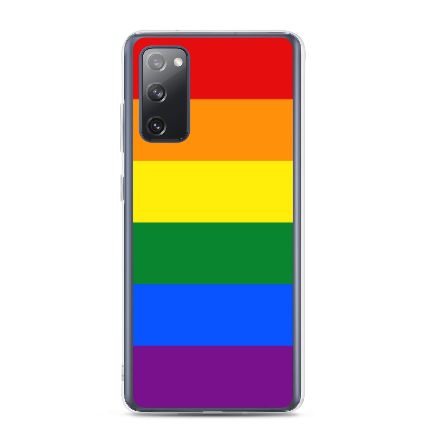 LGBTQ Pride Flag Samsung Galaxy Phone Case clear-case-for-samsung-samsung-galaxy-s20-fe-case-on-phone-640a98e208337