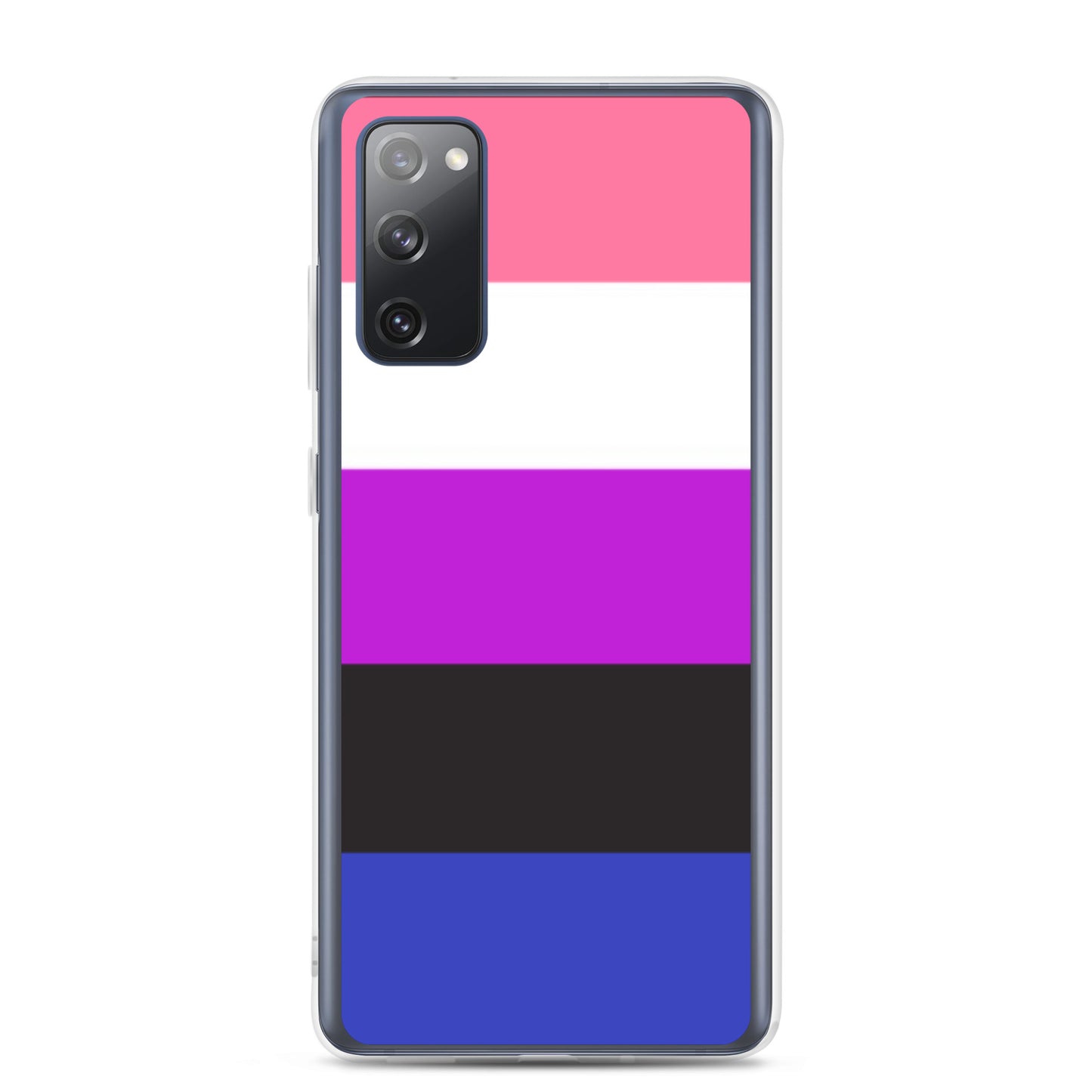 Genderfluid Pride Samsung Galaxy Cell Phone Case clear-case-for-samsung-samsung-galaxy-s20-fe-case-on-phone-640a9c35ebbf4