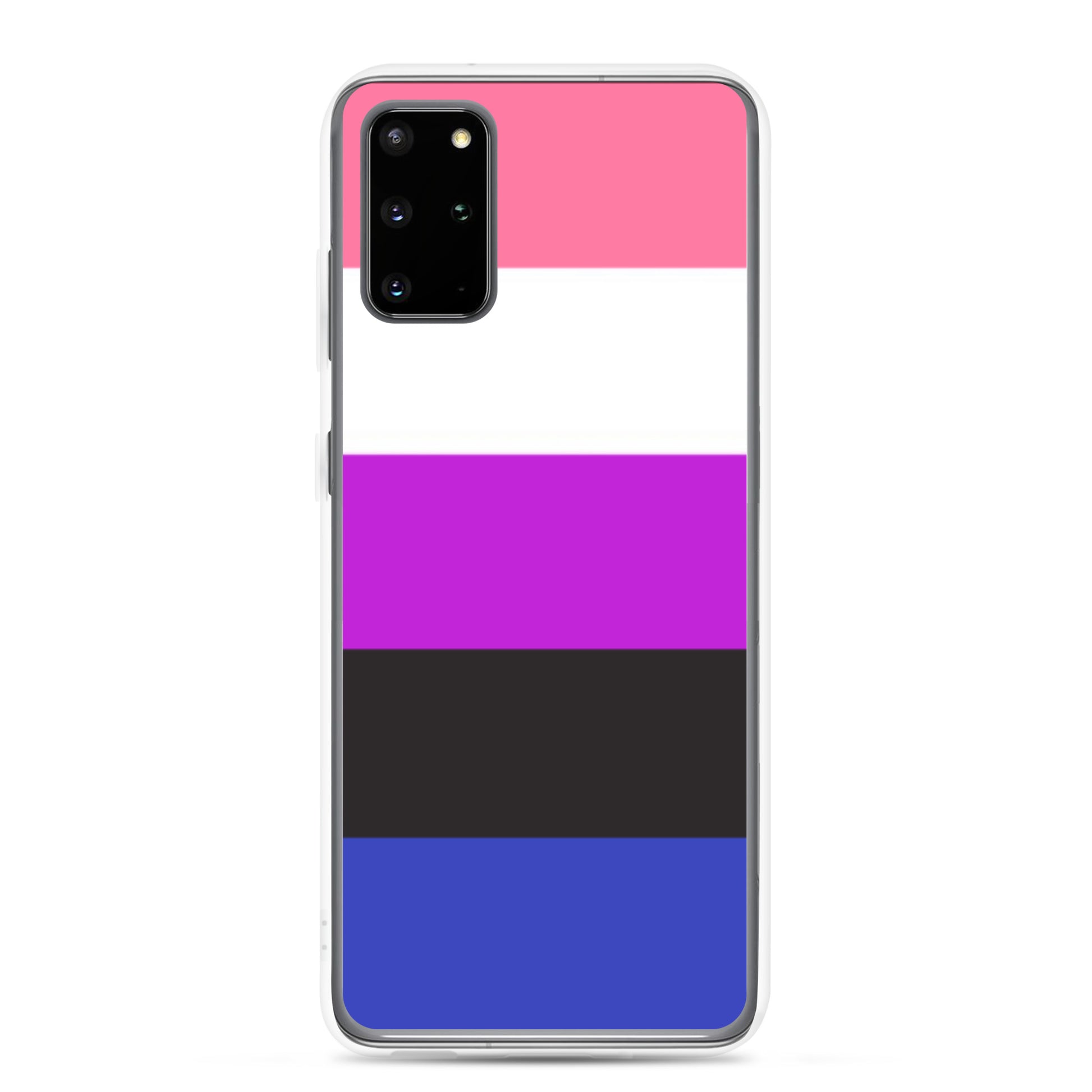 Genderfluid Pride Samsung Galaxy Cell Phone Case Samsung Galaxy S20 Plus Genderfluid clear-case-for-samsung-samsung-galaxy-s20-plus-case-on-phone-640a9c35ebc4f