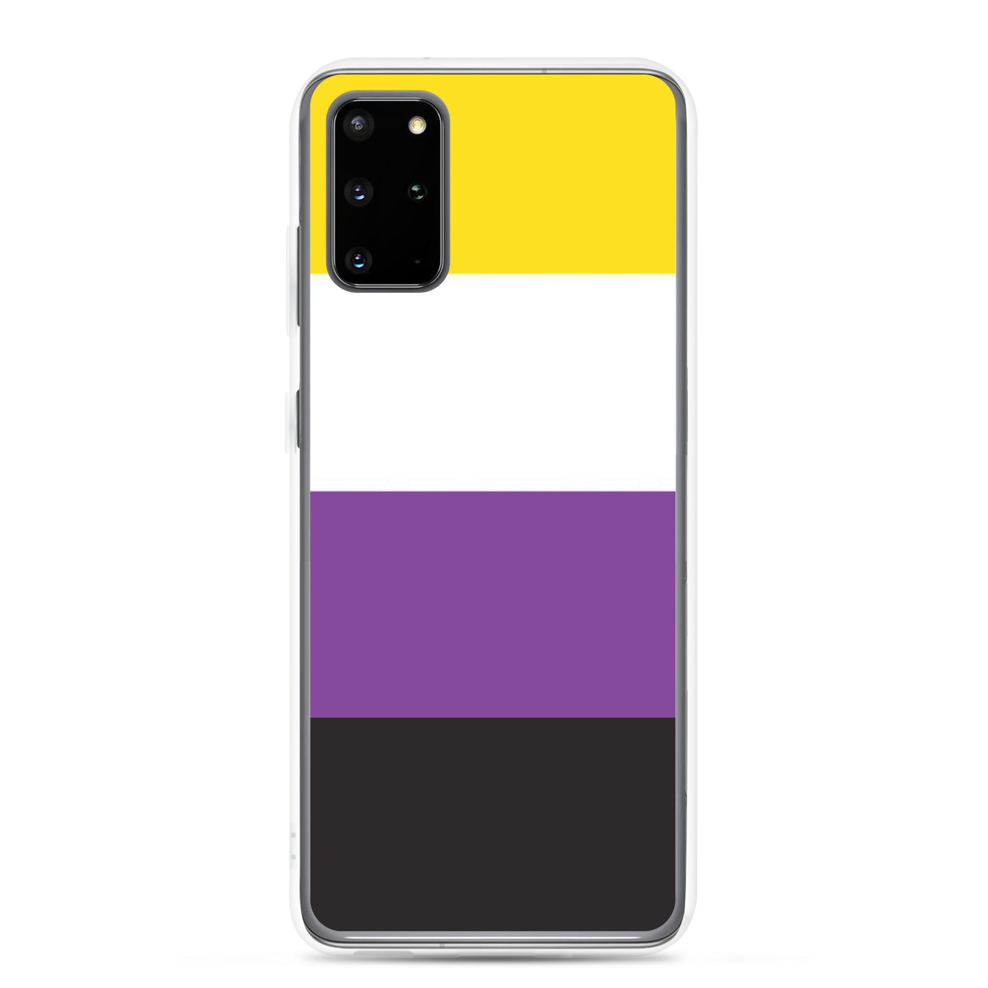 Nonbinary Enby Pride Flag Samsung Galaxy Cell Phone Case Samsung Galaxy S20 Plus Nonbinary clear-case-for-samsung-samsung-galaxy-s20-plus-case-on-phone-640a9f2d15534