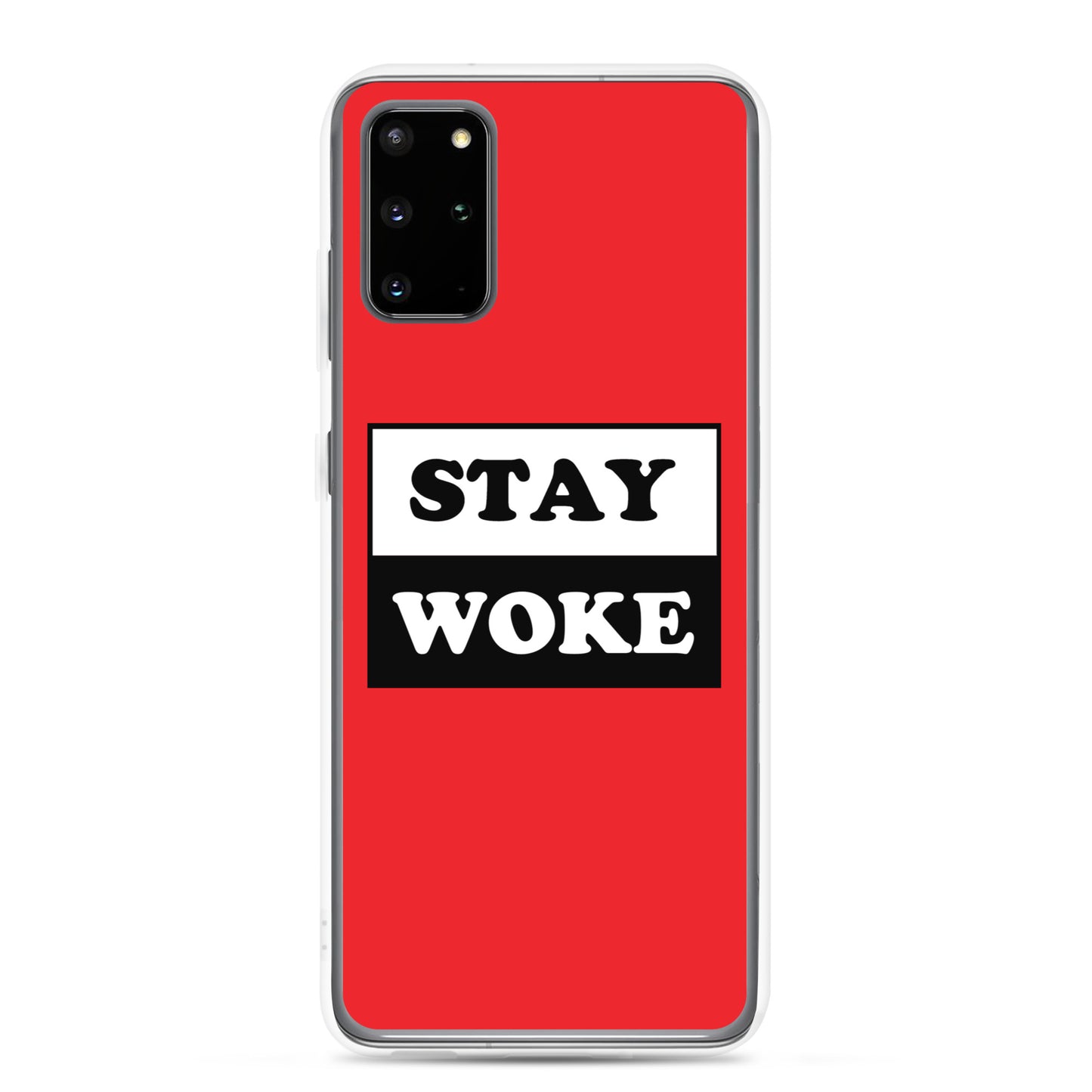 Stay Woke Samsung Galaxy Cell Phone Case Samsung Galaxy S20 Plus clear-case-for-samsung-samsung-galaxy-s20-plus-case-on-phone-641263000b752