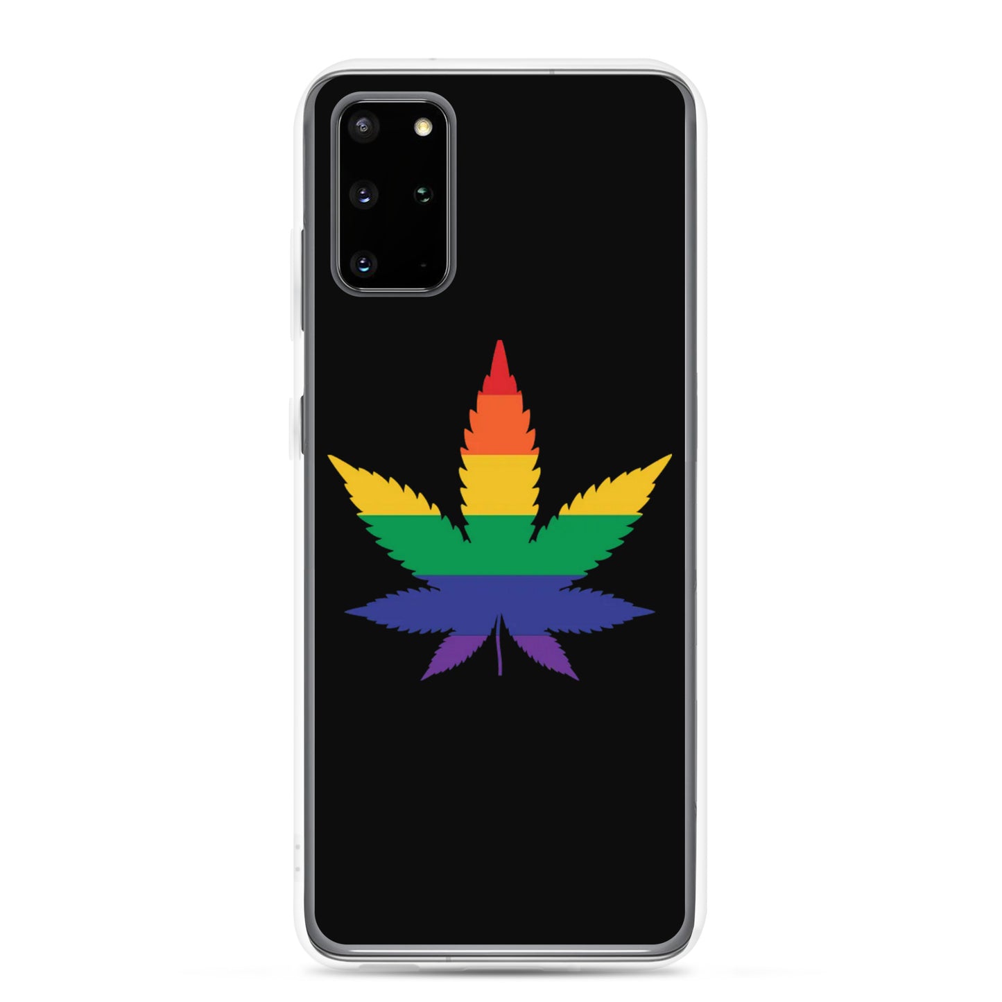 LGBTQ Pride Samsung Galaxy Cell Phone Case - Weed Samsung Galaxy S20 Plus Pride clear-case-for-samsung-samsung-galaxy-s20-plus-case-on-phone-6412654b1de59