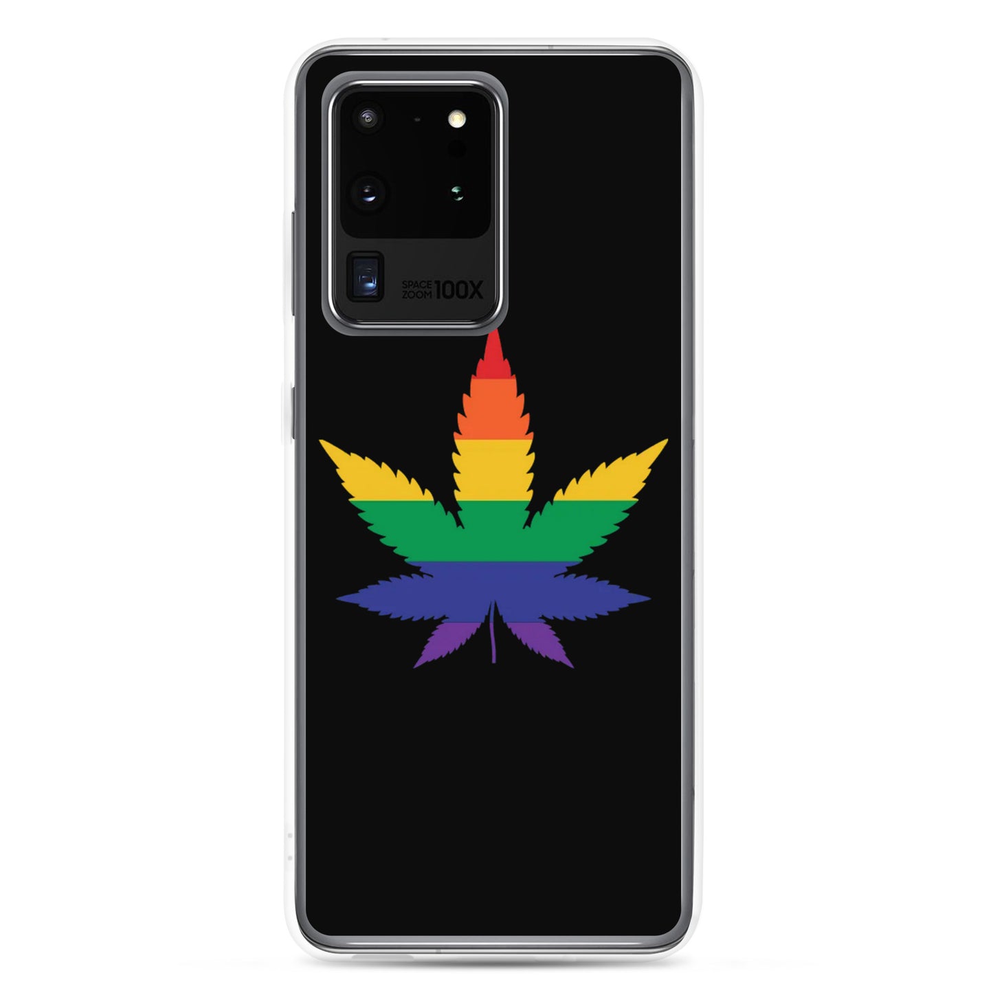 LGBTQ Pride Samsung Galaxy Cell Phone Case - Weed Samsung Galaxy S20 Ultra Pride clear-case-for-samsung-samsung-galaxy-s20-ultra-case-on-phone-6412654b1df53