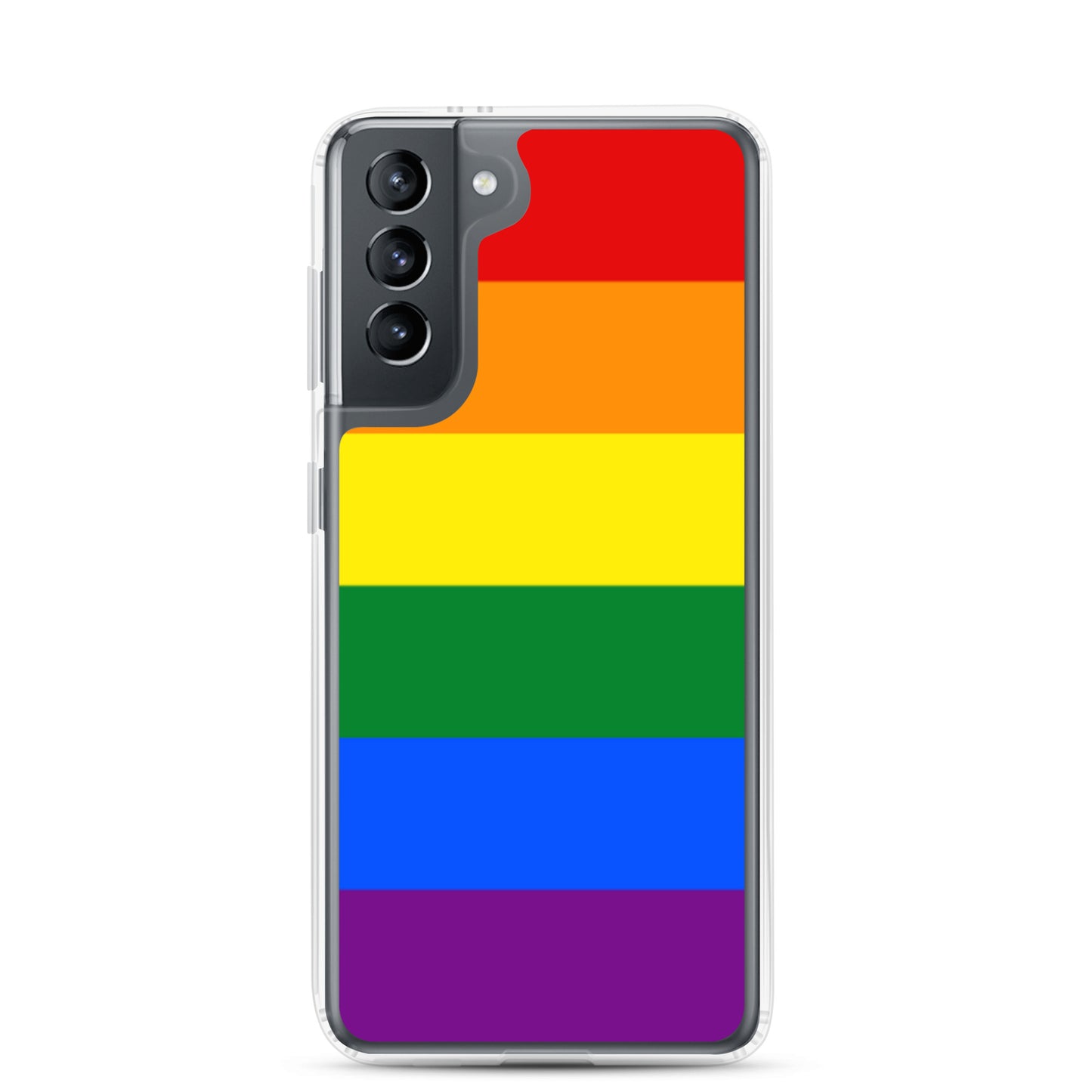 LGBTQ Pride Flag Samsung Galaxy Phone Case Samsung Galaxy S21 Pride clear-case-for-samsung-samsung-galaxy-s21-case-on-phone-640a98e20844a