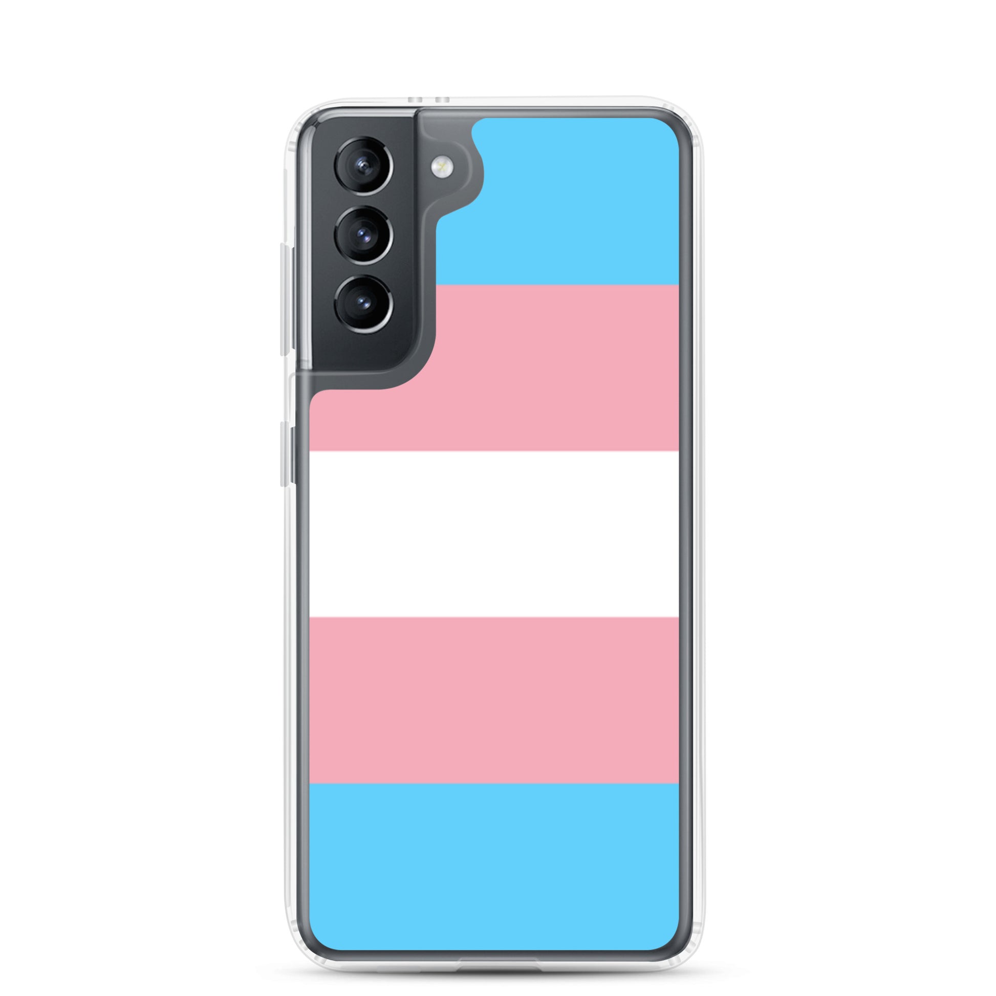 Transgender Trans Pride Flag Samsung Galaxy Cell Phone Case Samsung Galaxy S21 Transgender clear-case-for-samsung-samsung-galaxy-s21-case-on-phone-640aa2618e646