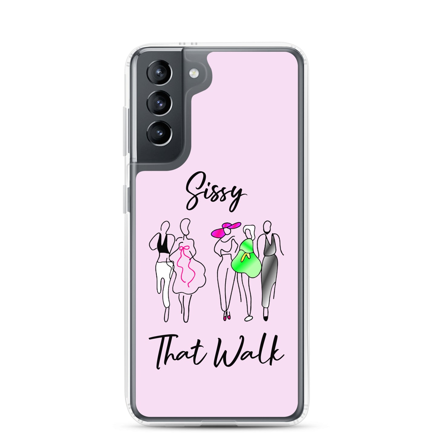 Sissy That Walk Samsung Galaxy Cell Phone Case Samsung Galaxy S21 clear-case-for-samsung-samsung-galaxy-s21-case-on-phone-6412732668ccb