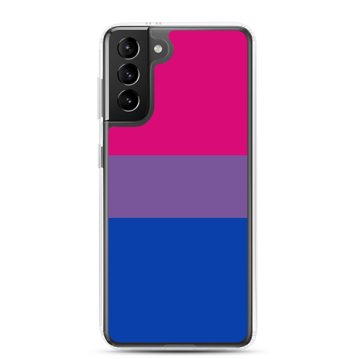 Bisexual Bi Pride Samsung Galaxy Cell Phone Case Samsung Galaxy S21 Plus Bisexual clear-case-for-samsung-samsung-galaxy-s21-plus-case-on-phone-640a9ac71c7c7