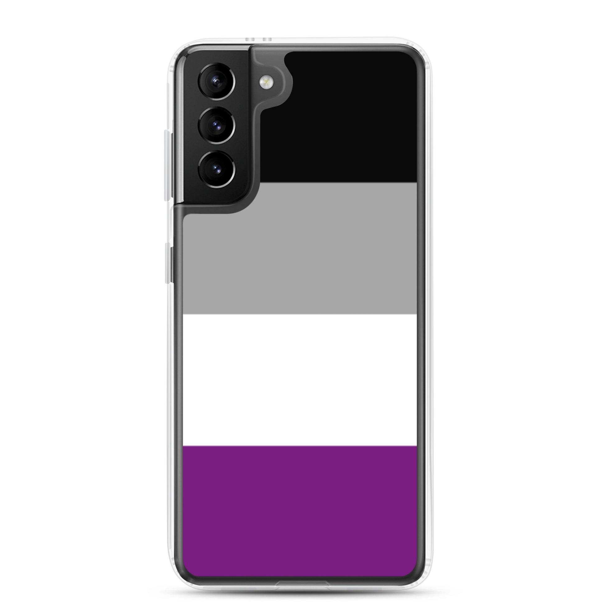 Asexual Ace Pride Samsung Galaxy Cell Phone Case Samsung Galaxy S21 Plus Asexual clear-case-for-samsung-samsung-galaxy-s21-plus-case-on-phone-640a9b915c127