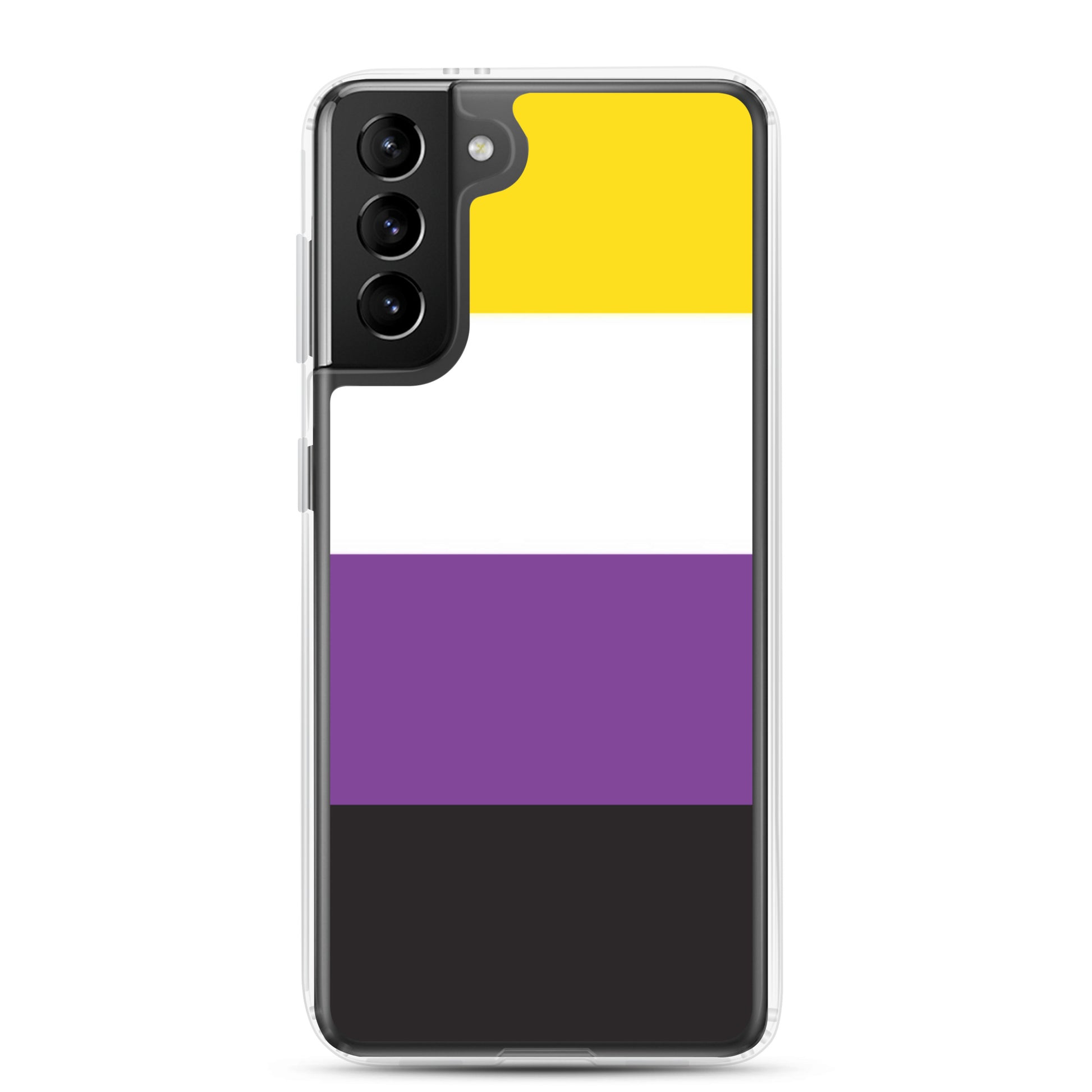 Nonbinary Enby Pride Flag Samsung Galaxy Cell Phone Case Samsung Galaxy S21 Plus Nonbinary clear-case-for-samsung-samsung-galaxy-s21-plus-case-on-phone-640a9f2d155c4