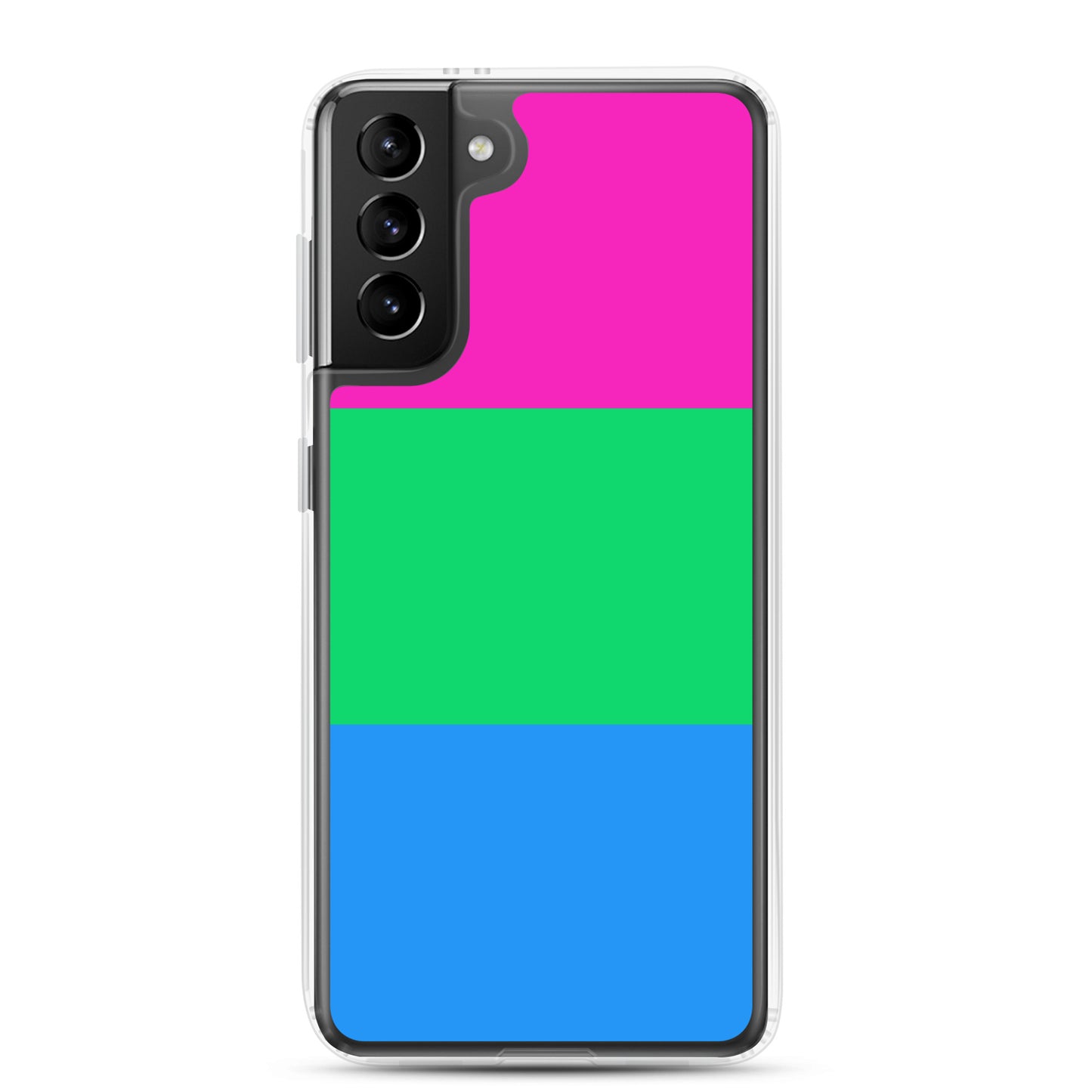 Polysexual Poly Pride Flag Samsung Galaxy Cell Phone Case Samsung Galaxy S21 Plus Polysexual clear-case-for-samsung-samsung-galaxy-s21-plus-case-on-phone-640aa0782bcdb