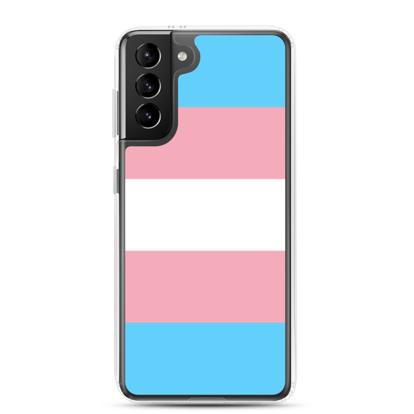 Transgender Trans Pride Flag Samsung Galaxy Cell Phone Case Samsung Galaxy S21 Plus Transgender clear-case-for-samsung-samsung-galaxy-s21-plus-case-on-phone-640aa2618e67a